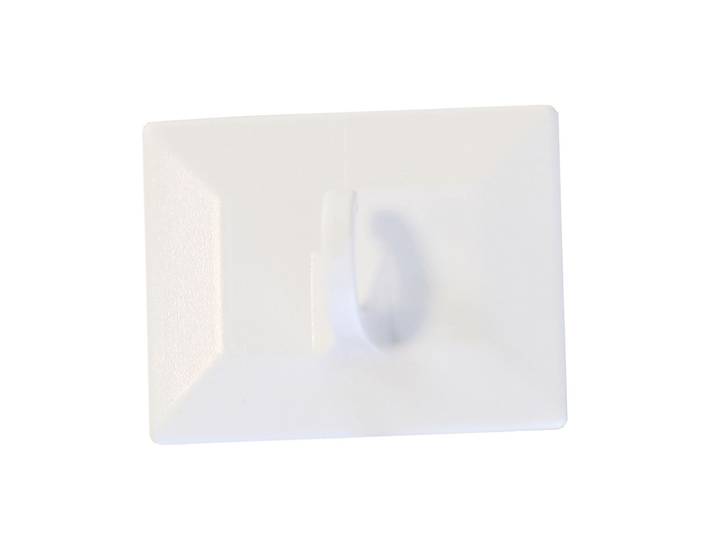 Gardinenhaken GARDINIA Klebehaken für Deko / Bambus-Rollo weiß , weiß, 2 Stk., Kunststoff, Gardinenbefestigungen, Gardinenhaken, für Bambus- und Raffrollos