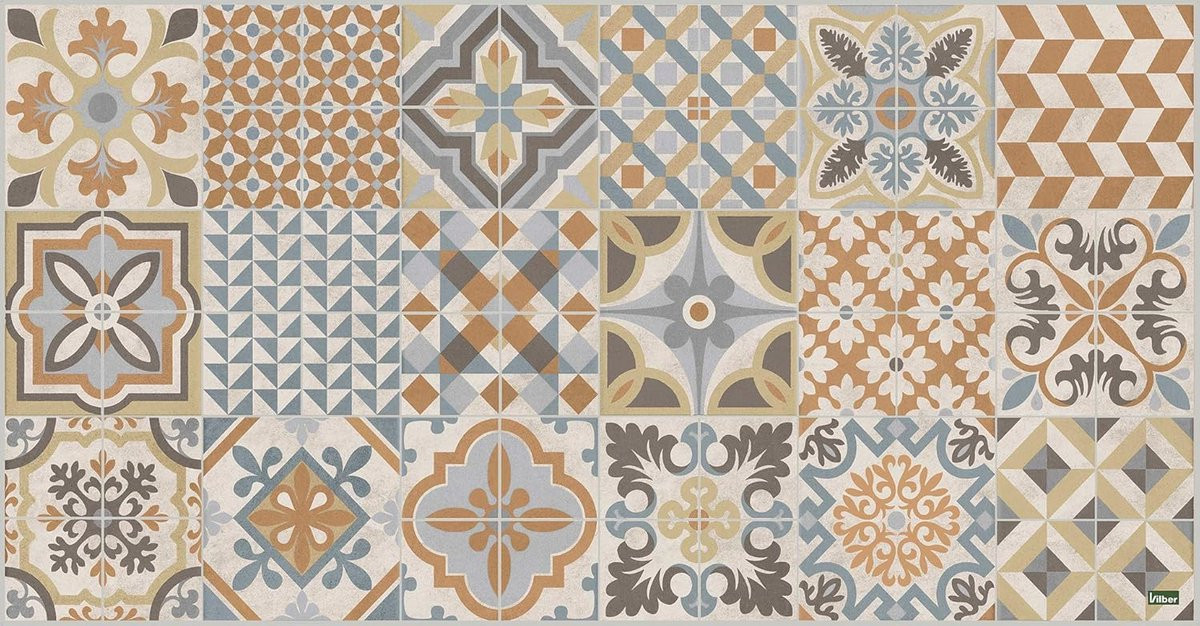 Vinyl Vloerkleed Toledo met Botanisch Bloemenpatroon, Rechthoekig