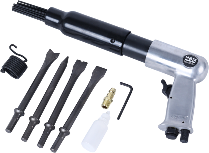 HBM Martello scalpellatore e a aghi pneumatico 2-in-1