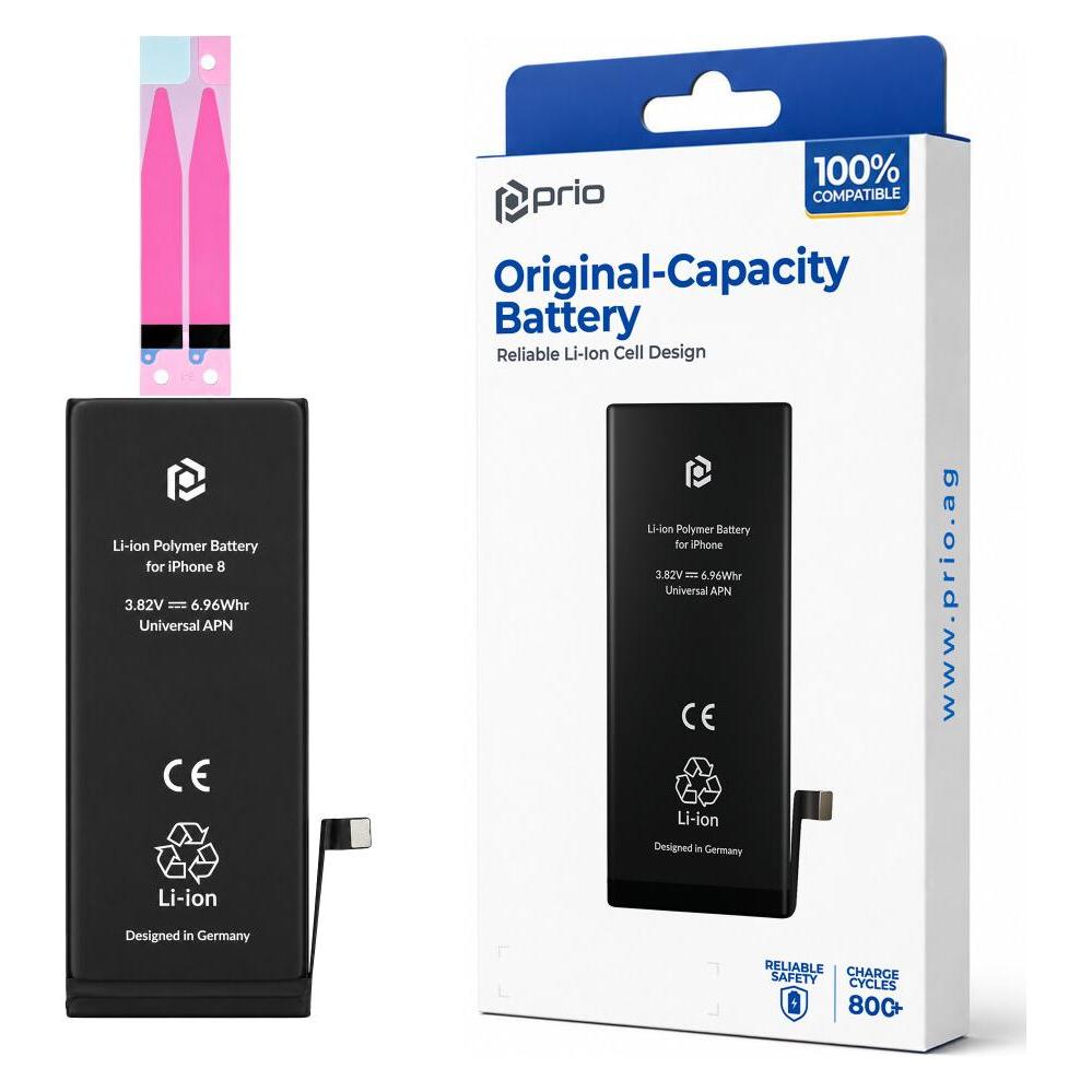 prio Akku für Apple iPhone 8 (Universal APN) (Apple iPhone 8) (PBA-1109)