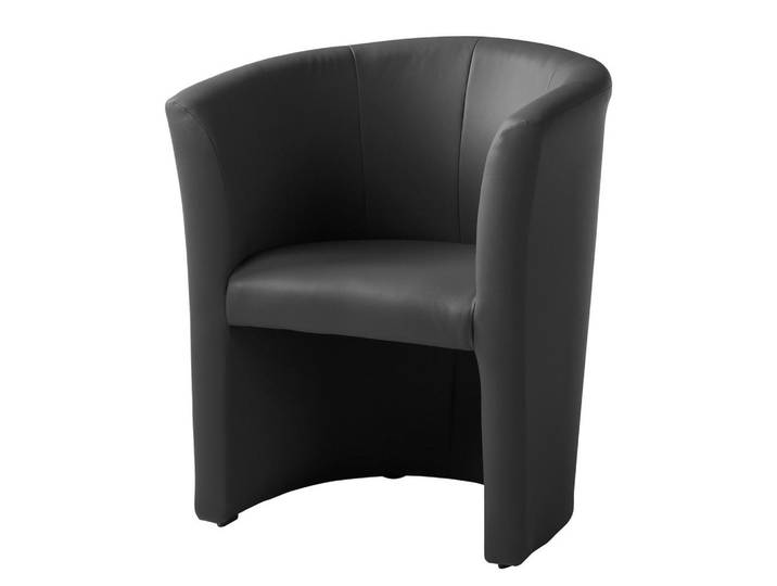 P & B Cocktailsessel Pur, Schwarz, Kunststoff, 66x75x56 cm, Made in EU, Made in Europe, FSC 100%, Wohnzimmer, Sessel, Cocktailsessel