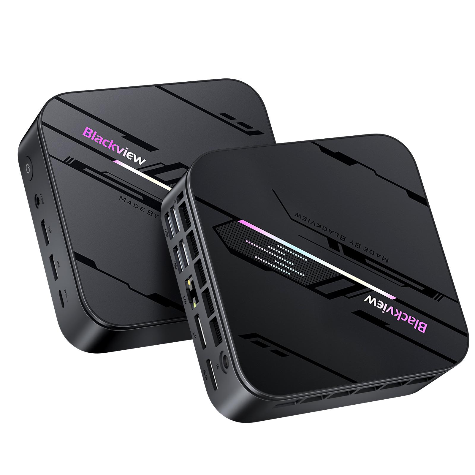 Blackview MP100 Pro Mini PC, Intel i3-1215U bis zu 4,4 GHz, 16GB DDR5 512GB PCIe 4.0 SSD, 4K@144Hz/WiFi 6/DP/HDMI/Windows 11 Pro