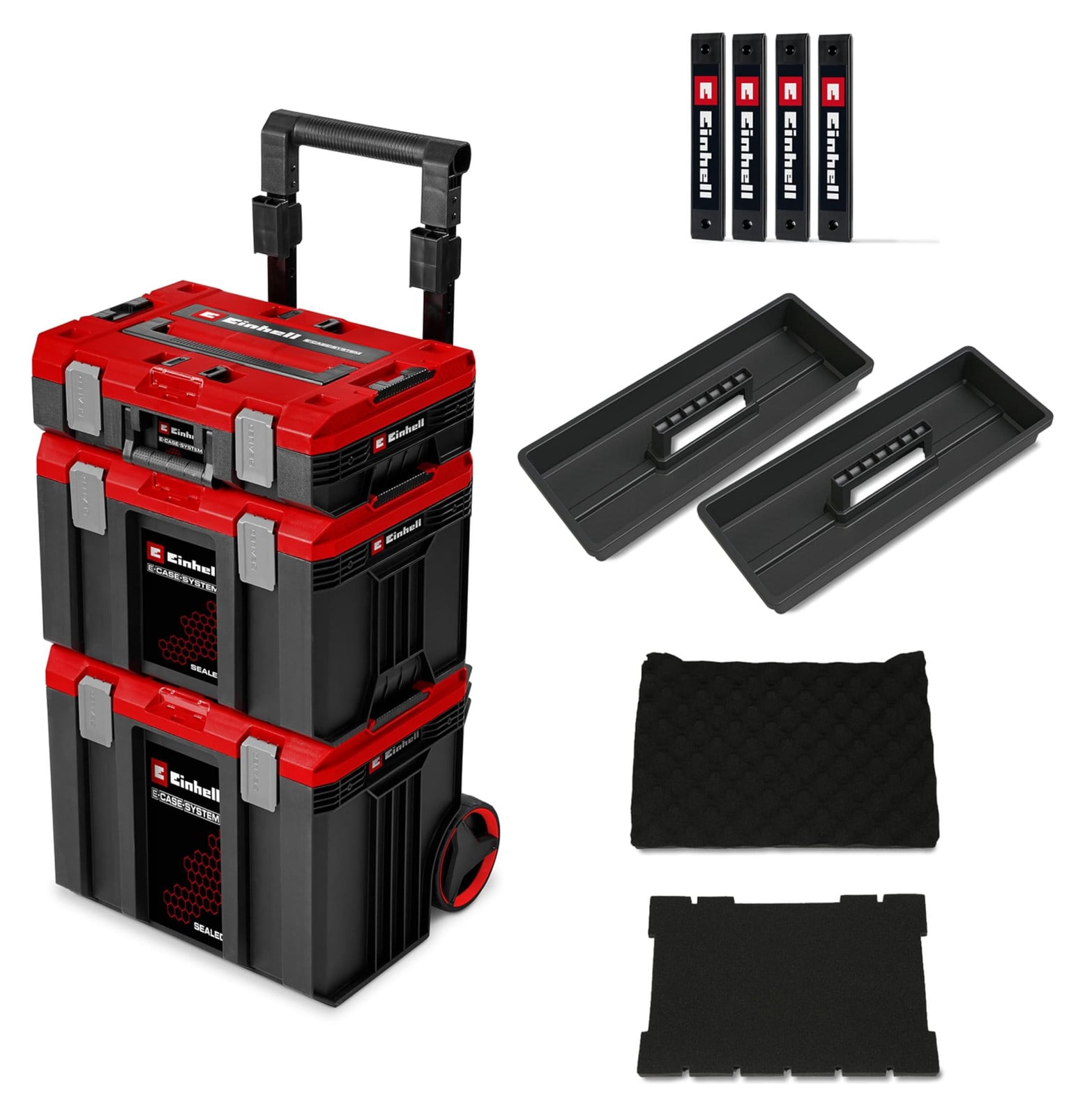 Einhell Original E-Case afsluitbare systeemkoffer voor je rollende werkplaats