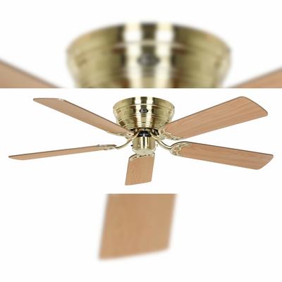 Casafan Deckenventilator Classic Flat III Messing gebürstet 132 132