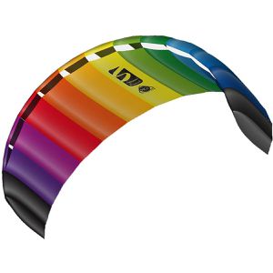 HQ Lenkdrachen Symphony Beach III 2.2 Rainbow, 220 x 73 cm, Zweileiner, für Anfänger, ab 14 Jahre