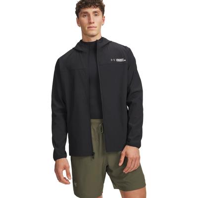 Laufjacke UNDER ARMOUR "UA VELOCITI STORM JACKET", Herren, Gr. S, schwarz, reflective, Obermaterial: 87% Polyester, 13% Elasthan, Jacken, für Laufen entwickelt, leichtes Tragegefühl, sportlicher Stil
