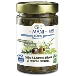 Mani Grüne & Kalamata Oliven mediterrane Kräuter bio