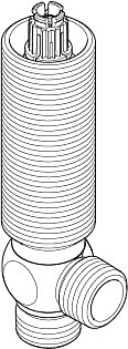 Dornbracht Seitenteil (blau) G 1/2 0417110553190 roh
