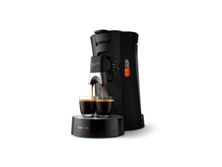 Philips Machine à café à dosettes Senseo Select - Noir intense