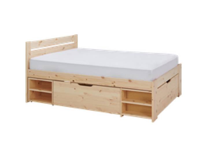 Lit rangement bois massif Tara