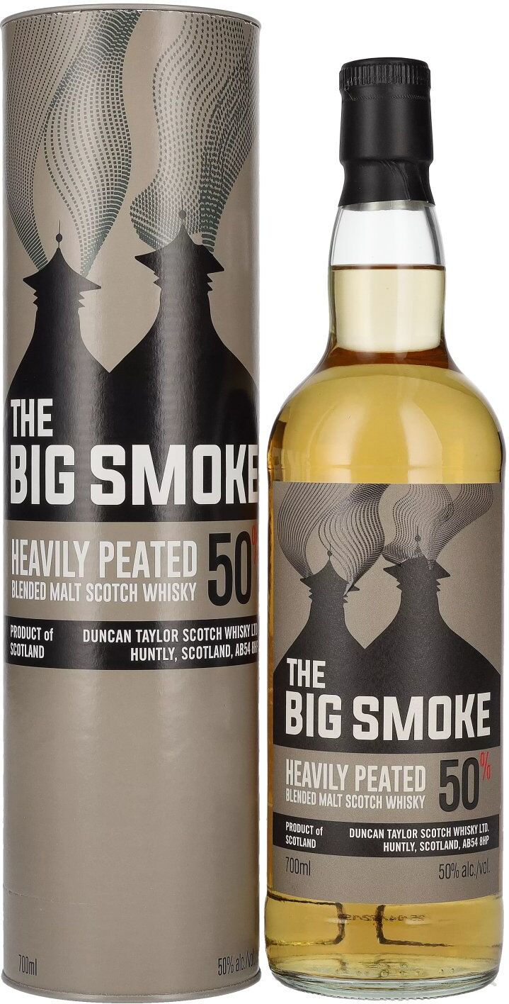 Duncan Taylor THE BIG SMOKE Heavily Peated Blended Malt 50% Vol. 0,7l in Geschenkbox