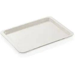 12x WAS Germany Gastro Tablett milchweiß mit Punkten stapelbar GN 1/2 32,5 x 26,5 cm Serviertablett Polyester