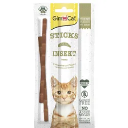 GimCat Sticks Insektensticks für Katzen, Insektenleckerlis, 3 x 5 g