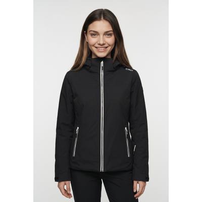 Winterjacke CMP, Damen, Gr. 42, schwarz (nero), Obermaterial: 100% Polyester. Futter: 100% Polyester. Wattierung: 100% Polyester, Jacken Winterjacke, Feel Warm Flat Wattierung, Verschweißte Nähte