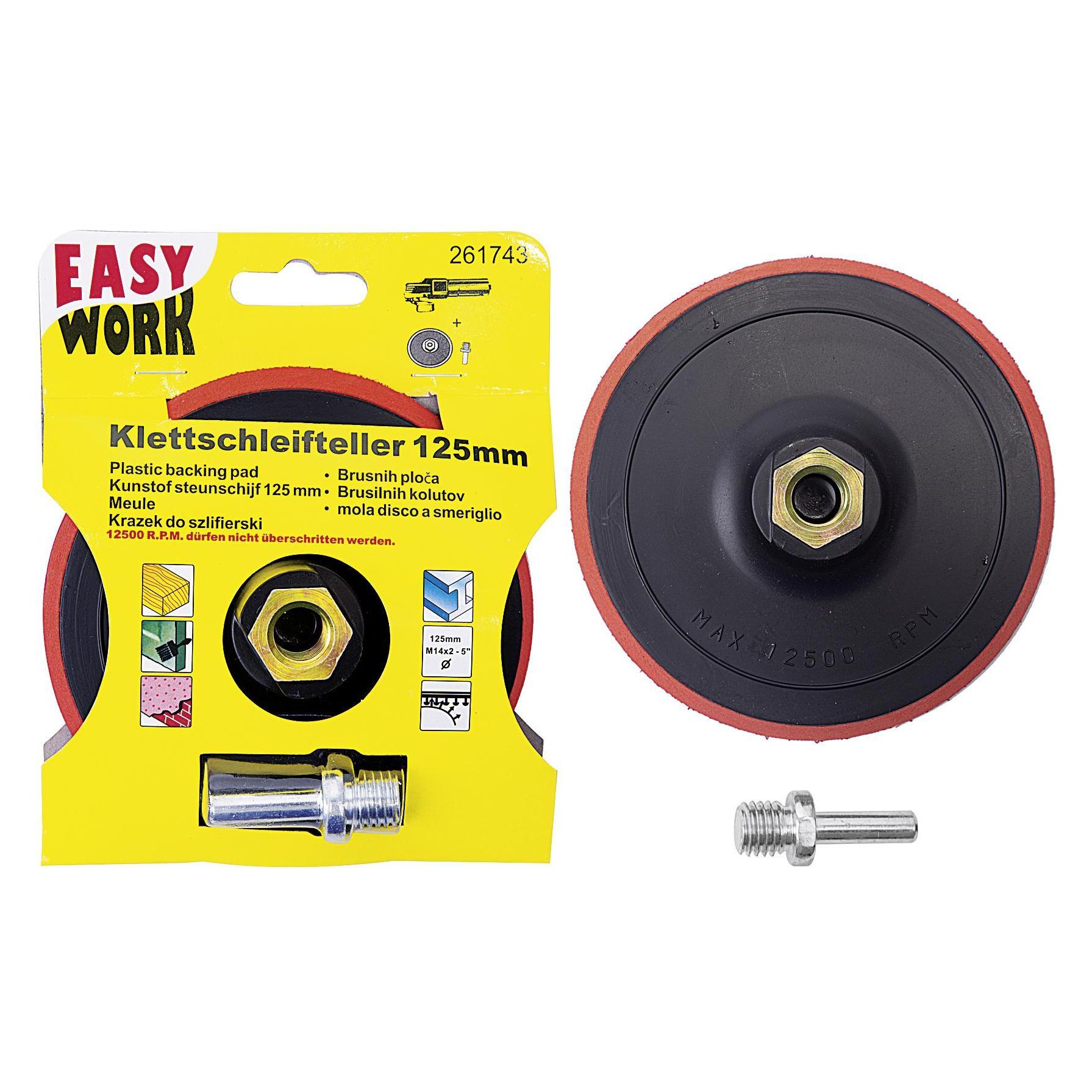 Easy Work Klettschleifteller (EASY WORK) Mindestbestellmenge: 5 Stück