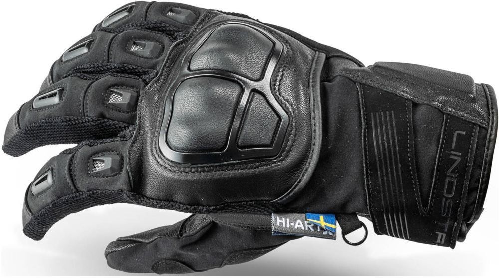 Lindstrands SVEG Motorradhandschuhe schwarz Gr. 8