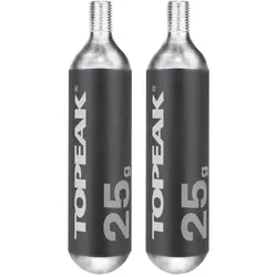 TOPEAK Kartuschen Set 25g CO2 mit Gewinde 2 Stk.