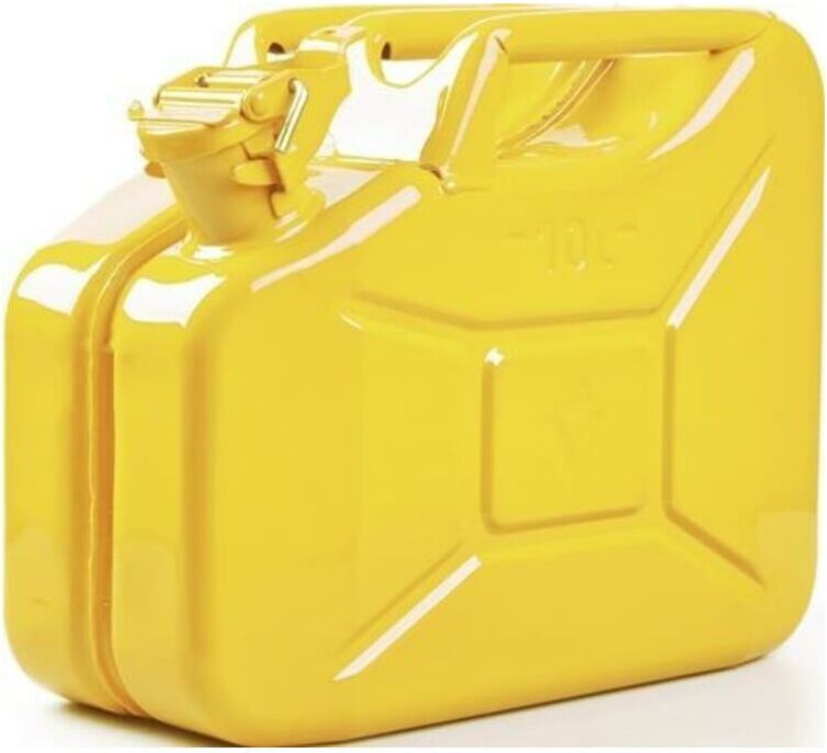 Valpro RAL 1018 Kraftstoffkanister Inh.10l Zinkgelb aus Stahlblech L345xB165xH275mm, KN1265)