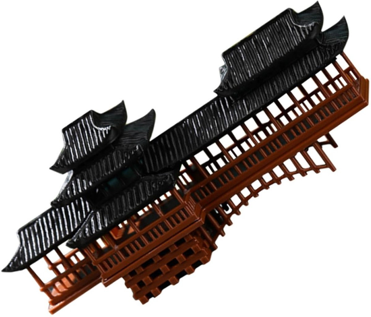 Solidchoice Mini Chinese Gang Brug Ornament - Klein Tuin Brug Beeldje voor Landschap Decoratie