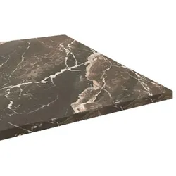 Restootab - Tischplatte 70x70 Dekor Marmor royal