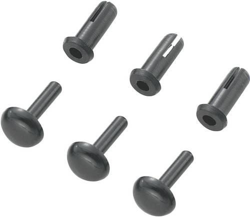 TRU COMPONENTS TC-SRR-380K203 TC-10820816 Spreizniete Loch-Ø 3mm Schwarz 1000St.