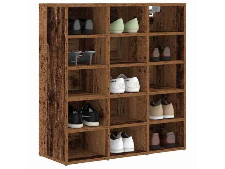 PROMOTION Cabinet/meuble à chaussures Banc à chaussures industriel Bois ancien 77 5x30x83 5 cm 762150