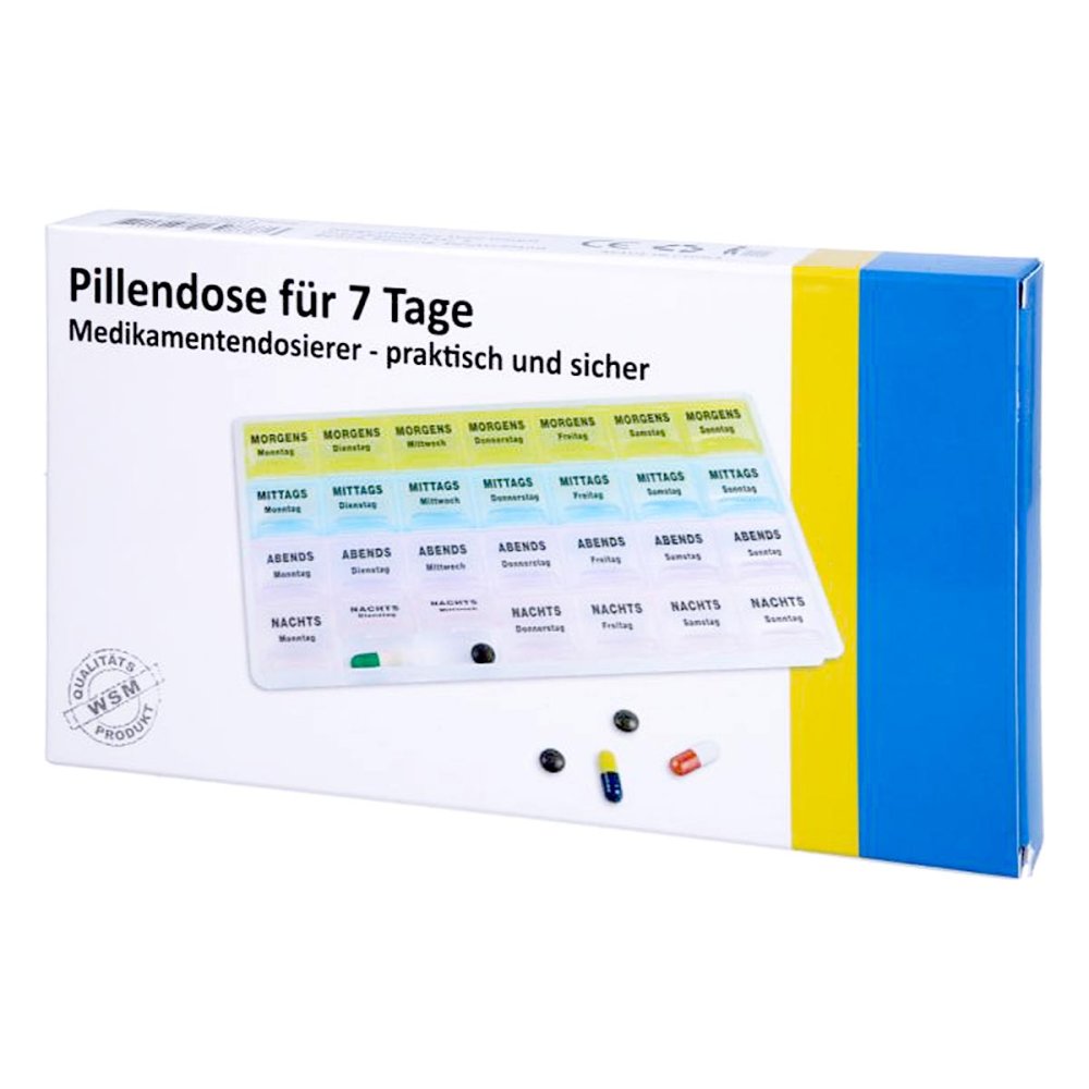 Megadent Deflogrip Gerhard Reeg GmbH Pillendose 7 Tage+4 Fächer je Tag Kunststoff 01596354