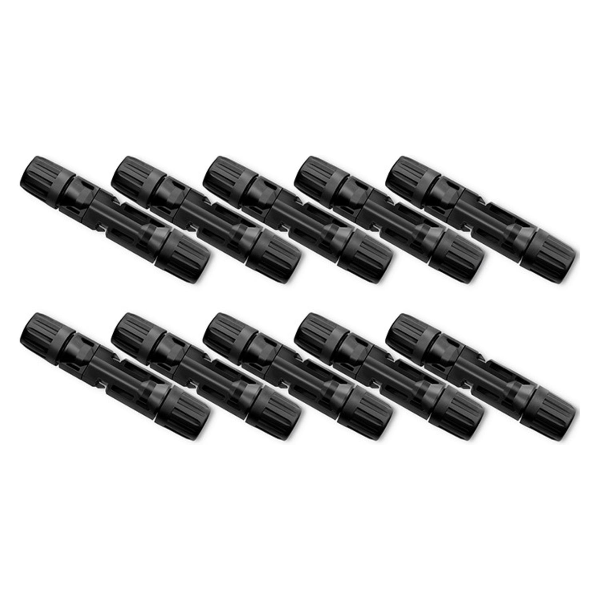 Qoltec Konektor solarny, złącze MC4 1000V męskie + żeńskie 10szt. (Solarstecker) (52596)