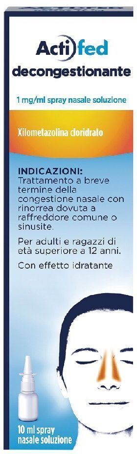 KENVUE ITALIA SPA Actifed, Decongestionante Spray Nasale 1mg/ml, 10 ml