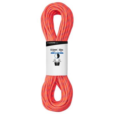 Simond - Rope Rappel 8.6 mm - Halbseil Länge 60 m rot