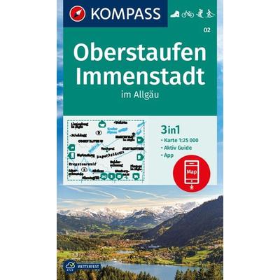 KOMPASS Wanderkarte 02 Oberstaufen, Immenstadt im Allgäu 1:25.000, Sonstige von , KOMPASS Freytag & Berndt, 978-3-99121-471-7
