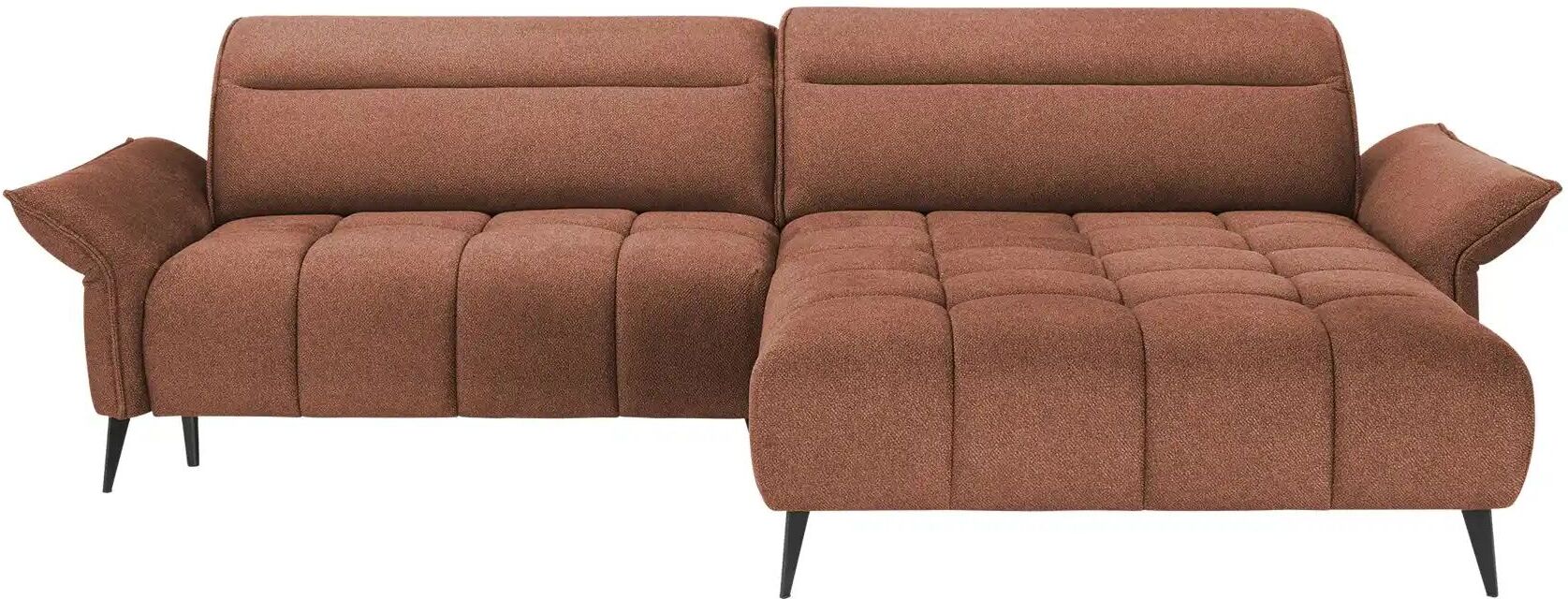 switch Ecksofa mit Kopfteilverstellung Cavani ¦ braun ¦ Maße (cm): B: 272 H: 95