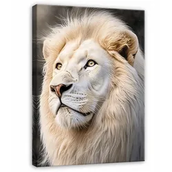 BILDER Löwe Weiß Tiere Modern 120x80