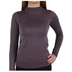 Gymhero, Damen, Sportshirt, Langarm-Nahtloses T-Shirt (L), Violett, L