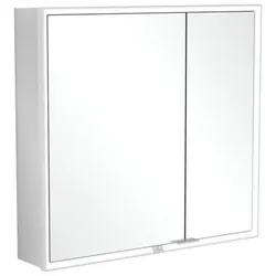 Villeroy & Boch My View Now Einbau-Spiegelschrank, 2 Türen, mit integrierter Beleuchtung, mit Sensordimmer, 800x750x167,5mm, A4568000