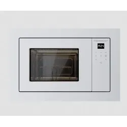 Küppersbusch Kompakte Mikrowelle mit 3 Funktionen und Grill - 38 cm Nischenhöhe mit Einbaurahmen M6120.0W