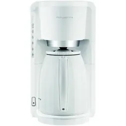 Kaffeemaschine 12 Tassen weiß Isolierkanne 1250ml