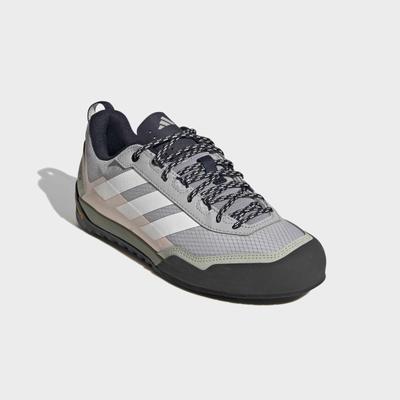 Wanderschuh ADIDAS TERREX "SKYCHASER SOLO", Damen, Gr. 38, sanftes weiß, legend ink, halo grün, Gummi, Synthetik, Textil, Schuhe Wanderschuh