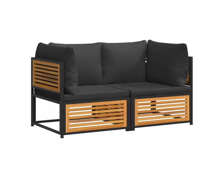 VidaXL - Garten sofagarnitur holz, One Size, Braun