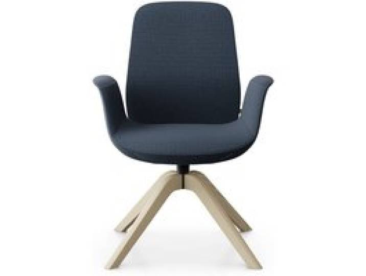 Fauteuil de bureau à dossier inclinable pieds bois Ellie Pro 20HW