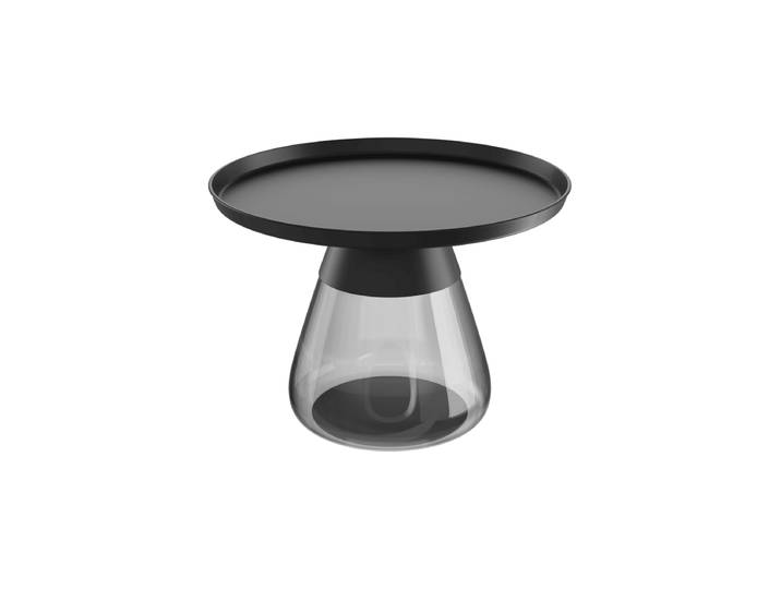 Design Beistelltisch „Drop“ in verschiedenen Varianten Schwarz Ø 60 x 43 cm Akante Design