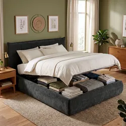 Bett Mirka 160x200 cm Stoff
