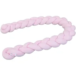 babybay® Nestchenschlange Jersey geflochten 200 cm, rosa