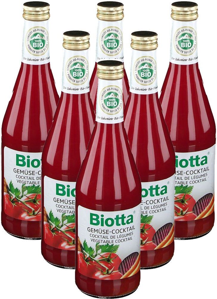 Biotta Bio Gemüse-Cocktail, Saft 6x500 ml