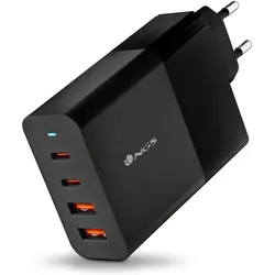 NGS BUD 100W (100 W, 4 Ports), USB Ladegerät, Schwarz