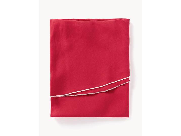 Nappe ronde en lin avec passepoil Kennedy