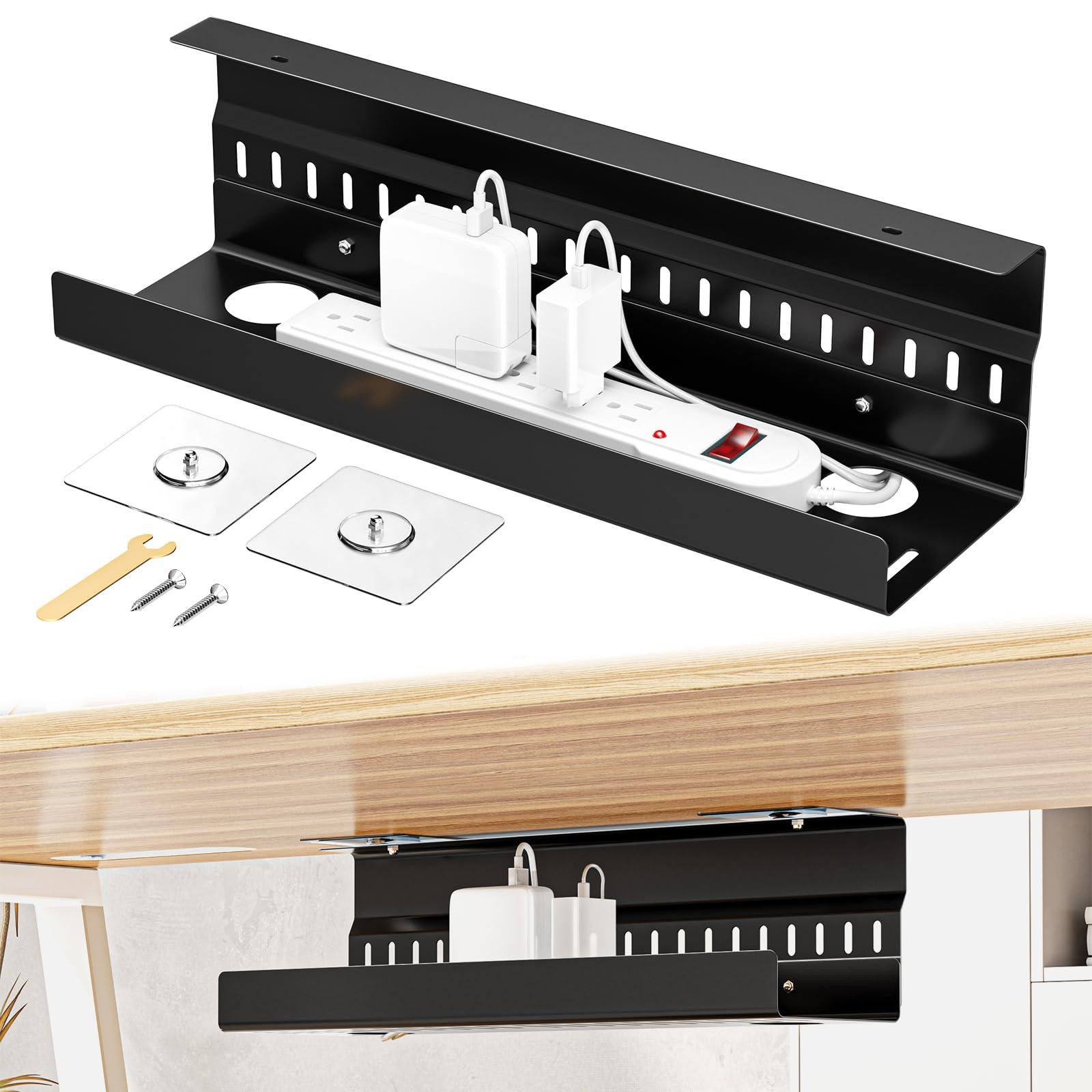 Dripio Kabelorganisator voor bureau, kabelhouder voor thuiswerkplek, zwart