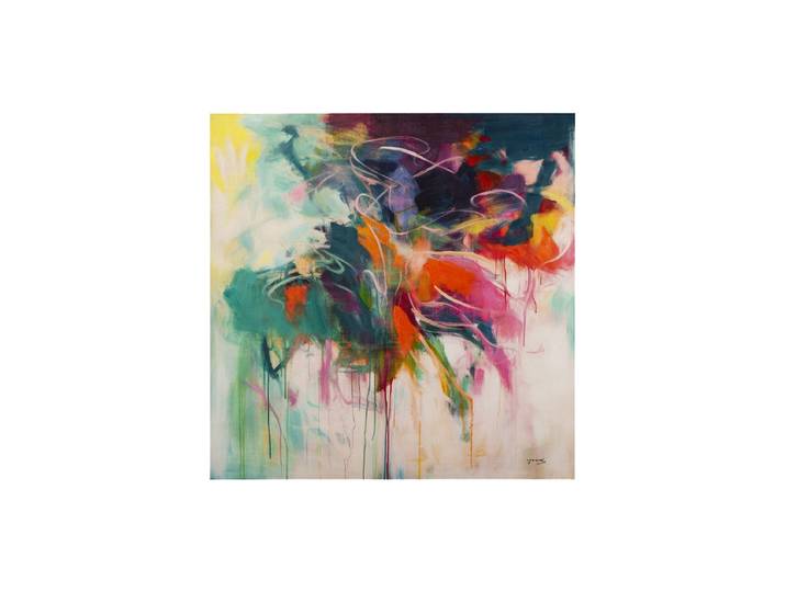 Handgemaltes Bild „Expression in colour“ 115 x 115 cm Multicolor Crea Collection