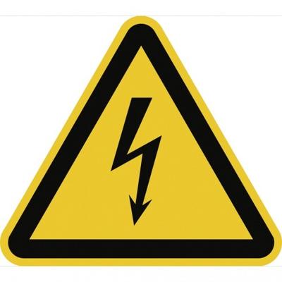 Dreifke® Schild, Warnung vor elektrischer Spannung ISO 7010, Kunststoff, 400 mm SL