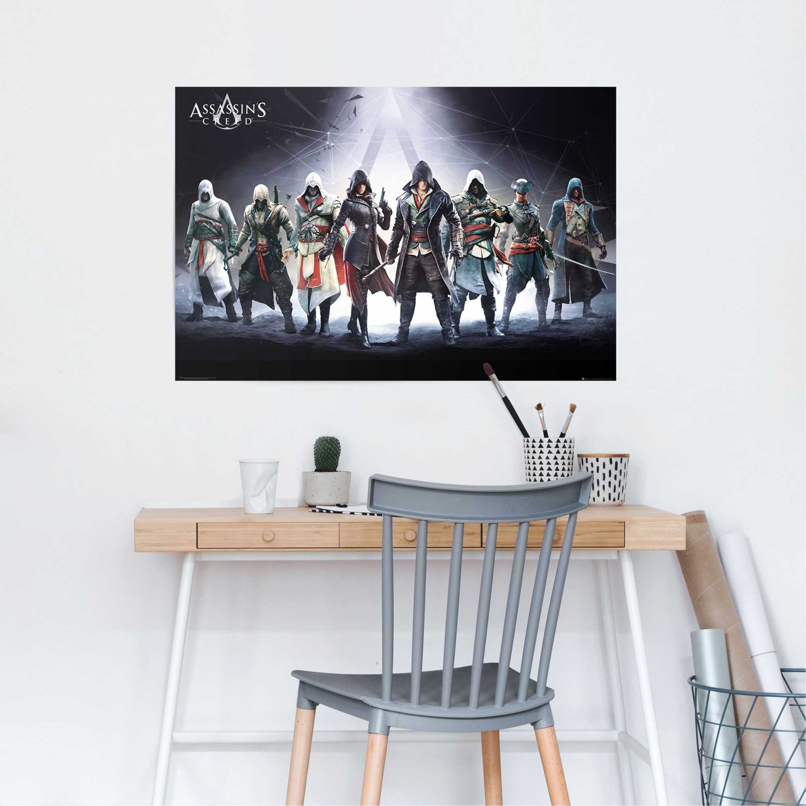 home24 Assassin's Creed Poster, Meerdere Kleuren, Papier, Breedte: 61 cm, Hoogte: 92 cm